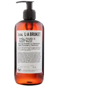 L:A BRUKET - Nettoyant mains & corps Sauge Romarin Lavande 094 - 450 m... pas cher