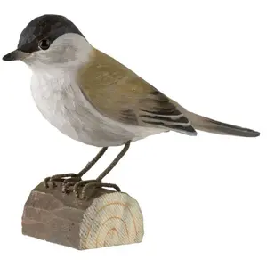 WILDLIFE GARDEN Oiseau décoratif en Bois 7,5 x 3,6 x 11,2 cm pas cher