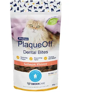 ProDen PlaqueOff Dental Croq' pour chat - saumon (2 x 60 g) pas cher
