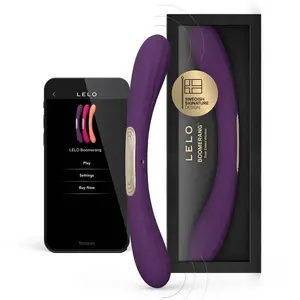 Vibromasseur double connecté LELO Boomerang violet pas cher