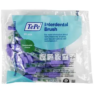 Comparateur de prix : TePe Original Sachet de 20 brossettes Violettes éco responsables, Iso 6