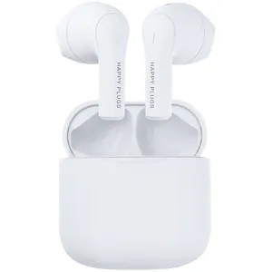 Casque sans fil Happy Plugs Joy avec étui de chargement blanc pas cher