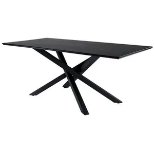 Comparateur de prix : EBUY24 Piazza Table à manger 90x190cm, noir.