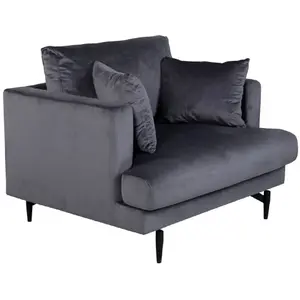 Comparateur de prix : PARIS PRIX Sofia Fauteuil en velours,