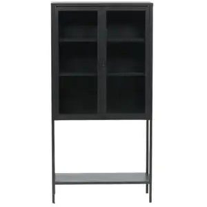 EBUY24 Vitrine en acier 2 portes Misha pas cher