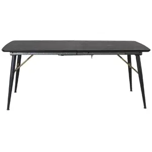 Comparateur de prix : Table à manger extensible gold 180-220cm noir