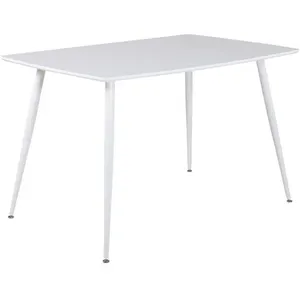 Comparateur de prix : Table de repas en MDF et acier 120 x 80 cm Polar