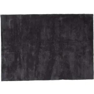 Comparateur de prix : Non communiqué Venture Home - Tapis en coton et polyester effet viscose gris foncé Undra 240 x 170 cm