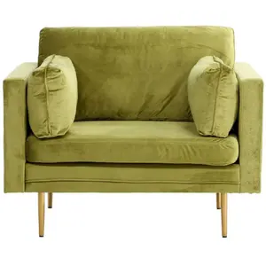 Comparateur de prix : Boom Fauteuil en velours, vert.