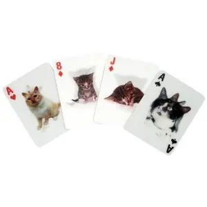 Kikkerland kkgg38 jeu de cartes chats 3d pas cher