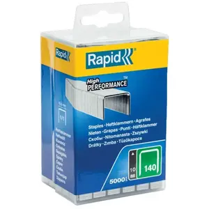 Comparateur de prix : Agrafes en fil plat n° 140 10mm boîte de 5000 - RAPID - 40303090