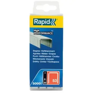 Comparateur de prix : RAPID 5000 agrafes n°53 Rapid Agraf 6mm