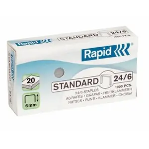 Comparateur de prix : Rapid standard agrafes 24 6 x5000 24860000