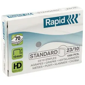 Comparateur de prix : Rapid 24869300 boîte de 1000 agrafes 23 10 mm galva