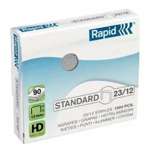 Comparateur de prix : Rapid 24869400 boîte de 1000 agrafes 23 12 mm galva