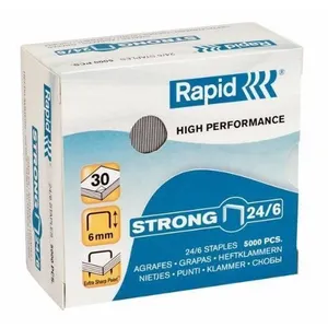 Comparateur de prix : Rexel Rapid strong agrafes 24 6 x5000 24859900