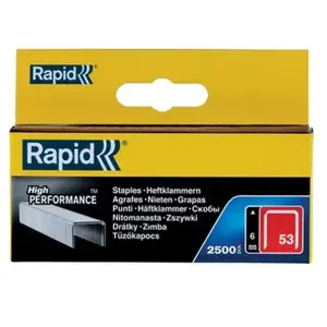 RAPID Agrafes N°53/6 en fil fin 2500 pcs pas cher