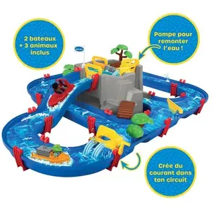 Comparateur de prix : Smoby Ensemble de jouets AQUAPLAY Mountain Lake Aquatic Circuit Plastique TU