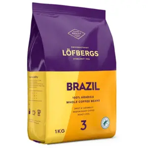 Grains de café Löfbergs Brazil Rainforest Alliance, 1 kgVendu parcoffee-friend