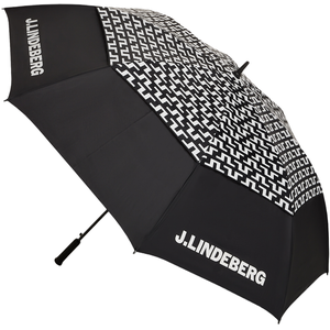J. LINDEBERG Parapluie de golf Barrie, noir/blanc