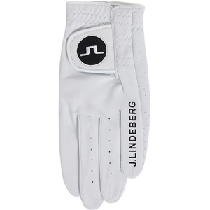 J.Lindeberg Gant de Golf en Cuir Ron Cabretta pour Homme - Blanc - L