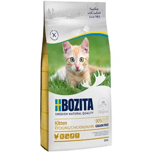 Comparateur de prix : 10kg Bozita Kitten sans céréales - Croquettes pour chaton