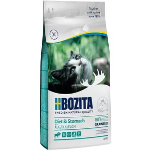 Comparateur de prix : 10kg Diet & Stomach sans céréales élan pour chat Bozita