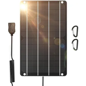 Panneau solaire 6W mini USB 5V/1A monocristallin IP67 smartphone venti...Vendu parcdiscount