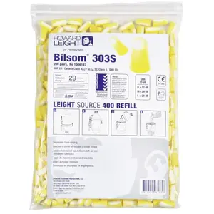 Honeywell Bilsom - Pack de rechange de bouchons d'oreille 33 dB 303S 1006187 200 paires pas cher