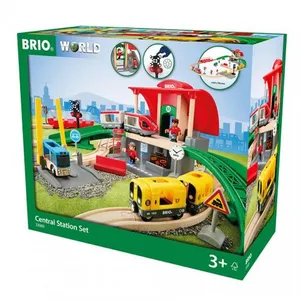 Comparateur de prix : BRIO ® WORLD Circuit de train gare centrale bois 33989