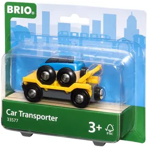 BRIO® WORLD Figurine wagon transport de voiture et rampe 33577 pas cher
