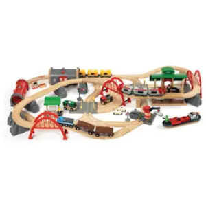 Comparateur de prix : Circuit de Chemin de Fer Deluxe BRIO World - Ravensburger - 87 pièces - Dès 3 ans