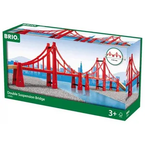 Comparateur de prix : BRIO® WORLD Double pont suspendu pour circuit de train bois 33683