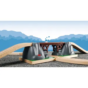 Comparateur de prix : BRIO® WORLD Pont catastrophe pour circuit de train bois 33391