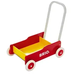 Comparateur de prix : Brio Chariot de marche Rouge et Jaune (avec frein)