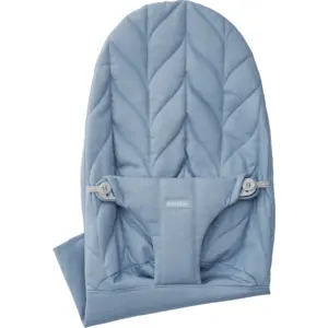 BabyBjörn Housse pour Transat Bliss - Bleu / Tissé, matelassage Pétale pas cher