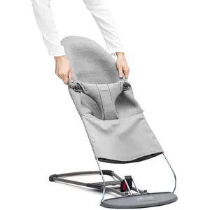 BabyBjörn - Housse en jersey 3D pour transat Bliss Gris clair taille unique pas cher