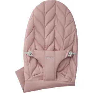 BabyBjörn Housse pour Transat Bliss - Rose poudré / Tissé, matelassage Pétale pas cher