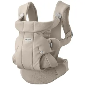 BabyBjörn Porte-bébé Hold - Gris sable / Tissé brossé pas cher