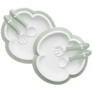 BabyBjörn Assiette, Cuillère et Fourchette pour Bébé - Vert pastelVendu paramazon