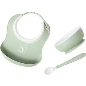 Comparateur de prix : BabyBjörn Ensemble Repas Bébé, lot de 3 - Vert pastel