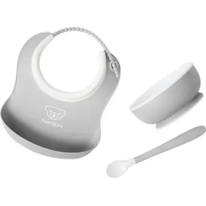 Comparateur de prix : BabyBjörn Ensemble Repas Bébé, lot de 3 - Gris