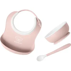 Comparateur de prix : BabyBjörn Ensemble Repas Bébé, lot de 3 - Rose pastel