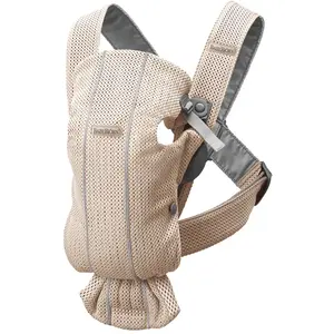 Porte-bébé Mini - BABYBJÖRN - Rose nacré - Mesh 3D pas cher