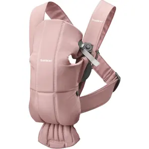 Comparateur de prix : BabyBjörn Porte-bébé Mini - Rose poudré / Tissé