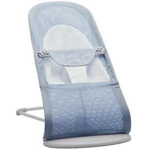 BabyBjörn Transat Balance Soft - Bleu ciel/Blanc / Mesh / Gris clair pas cher