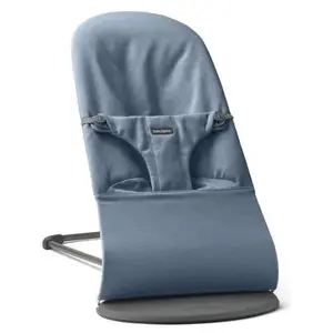 Comparateur de prix : BabyBjörn Transat Bliss - Bleu / Tissé chiné / Gris foncé