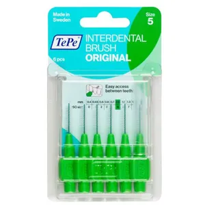 Comparateur de prix : TePe Brossette Interdentaire Eco-Responsable ISO 5 / 0,80mm 6 brossettes