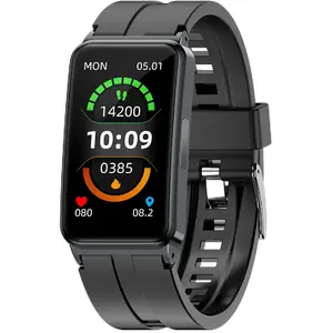 INF Montre intelligente avec ECG/HRV, fréquence cardiaque, divers modes sportifs Le noir pas cher