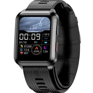Comparateur de prix : INF Montre Connectée Femme Homme avec Tensiomètre Cardiofréquencemètre Le noir